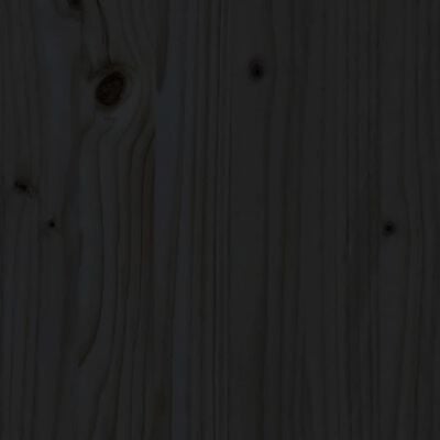 vidaXL Banc de travail Noir 78,5x50x80 cm Bois de pin massif