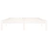 vidaXL Cadre de lit sans matelas blanc bois de pin massif 140x200 cm
