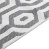 vidaXL Tapis Gris 100x300 cm Coton