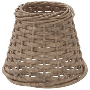 vidaXL Abat-jour marron &Oslash;15x12 cm osier