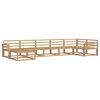 vidaXL Ensemble de canap&eacute;s d'ext&eacute;rieur 7 pc Blanc Bois d'Acacia Massif