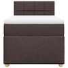 vidaXL Sommier &agrave; lattes de lit avec matelas Marron fonc&eacute; 80x200 cm