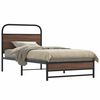vidaXL Cadre de lit sans matelas 107x203 cm ch&ecirc;ne marron