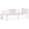 vidaXL Lit de jour sans matelas blanc 80x200 cm bois de pin massif