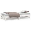 vidaXL Lit coulissant sans matelas blanc 2x(90x200) cm