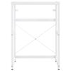 vidaXL Cadre de lavabo de salle de bain Blanc 59x38x83 cm Fer