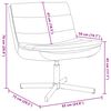 vidaXL Chaise pivotante Marron 63 x 75 x 76 cm PU brillant