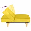 vidaXL Canap&eacute;-lit jaune clair tissu
