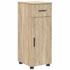 vidaXL Cabinet de salle de bain Ch&ecirc;ne Sonoma 30 x 35 x 80 cm