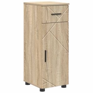 vidaXL Cabinet de salle de bain Ch&ecirc;ne Sonoma 30 x 35 x 80 cm