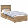 vidaXL Cadre de lit Ch&ecirc;ne artisanal 100 x 200 cm Bois d'ing&eacute;nierie