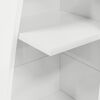 vidaXL Meuble d'angle Blanc brillant 27,5x27x140cm Bois d'ing&eacute;nierie
