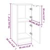 vidaXL Buffet Sonoma gris 30x30x70 cm Bois d'ing&eacute;nierie