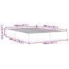 vidaXL Cadre de lit ottoman sans matelas cappuccino 140x200 cm