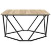 vidaXL Table basse Ch&ecirc;ne Sonoma 80 x 80 x 45 cm