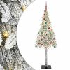 vidaXL Sapin de No&euml;l avec 300 LED Blanc 210 cm PE et Acier