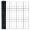 vidaXL Cl&ocirc;ture avec poteau Gris 1,2 x 10 m Acier et PVC