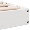 vidaXL Cadre de lit surélevé Blanc 213.5 x 104 x 9 cm Pin massif