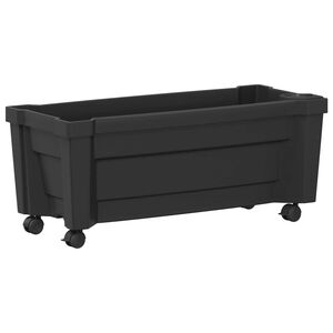 vidaXL Pot Calypso avec roues PP Anthracite