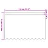 vidaXL Rideau en Dentelle Floral Blanc 100 x 150 cm Polyester