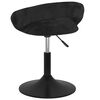 vidaXL Chaises pivotantes &agrave; manger lot de 2 Noir Velours