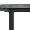 vidaXL Ensemble à manger de jardin coussins 5pcs Noir Résine tressée