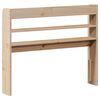 vidaXL T&ecirc;te de lit avec &eacute;tag&egrave;res 90 cm bois massif de pin