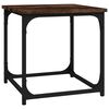 vidaXL Table d'appoint Ch&ecirc;ne fum&eacute; 40x40x40 cm Bois d'ing&eacute;nierie