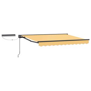vidaXL Auvent r&eacute;tractable &eacute;lectrique Sable 4,5 &times; 3,5 m
