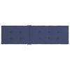 vidaXL Coussin de chaise de terrasse bleu marine tissu oxford