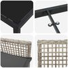 vidaXL Ensemble de salle &agrave; manger pour jardin 9 pcs Gris clair