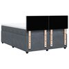 vidaXL Sommier &agrave; lattes de lit et matelas Gris fonc&eacute; 140x200cm Velours