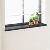 vidaXL Appui de fen&ecirc;tre Anthracite avec grain de bois PVC