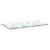 vidaXL Coussin de banc de jardin motif de feuilles 120x50x3 cm
