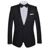 vidaXL Smoking de soir&eacute;e 2 pi&egrave;ces Taille 46 Noir
