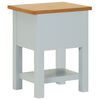 vidaXL Table de chevet 36x30x47 cm Bois de ch&ecirc;ne massif