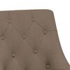 vidaXL Chaises pivotantes &agrave; manger lot de 4 taupe tissu