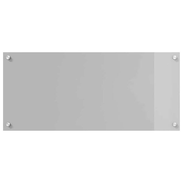 vidaXL Protection de cuisine 2 pcs Gris clair 90 x 40 cm verre tremp&eacute;