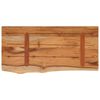 vidaXL &Eacute;tag&egrave;re murale rectangulaire massif acacia bordure assortie
