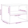 vidaXL Table de chevet ch&ecirc;ne sonoma 40x30x30 cm Bois d'ing&eacute;nierie