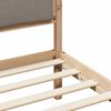 vidaXL Cadre de lit avec t&ecirc;te de lit Taupe 80 x 200 cm Pin massif