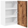 vidaXL Armoire suspendue Bois ancien et Blanc 50 x 31 x 80 cm