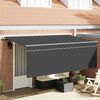 vidaXL Auvent R&eacute;tractable Anthracite 350 x 200 cm tissu