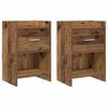 vidaXL Tables de chevet 2 pc Bois ancien 40 x 30 x 60 cm