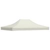 vidaXL Toit de tente de r&eacute;ception 4x3 m Cr&egrave;me 270 g/m&sup2;