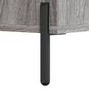vidaXL Buffet haut Sonoma gris 34,5x34x180 cm Bois d'ing&eacute;nierie