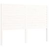 vidaXL Cadre de lit sans matelas blanc 140x190 cm bois massif