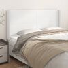 vidaXL T&ecirc;te de lit avec oreilles Blanc 183x16x118/128 cm Similicuir