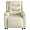vidaXL Fauteuil inclinable &eacute;lectrique cr&egrave;me similicuir