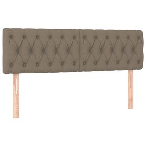 vidaXL T&ecirc;tes de lit Taupe 160x7x78/88 cm Tissu